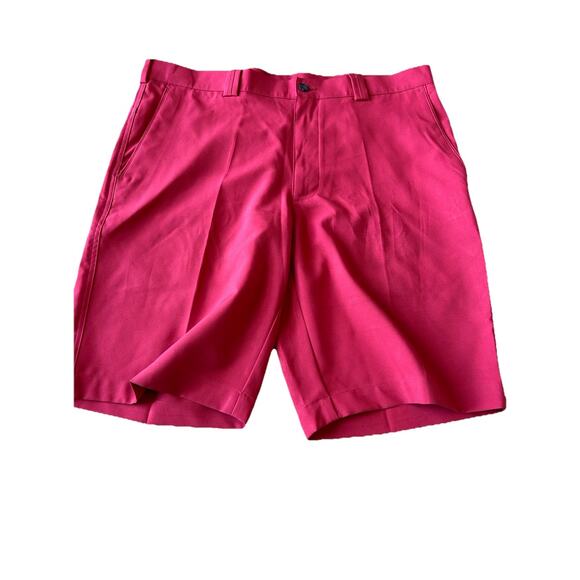2 PGA Tour Golf Shorts Men’s 36 Red & Blue Stretch VTG Casual Classic Comfort - Picture 11 of 16